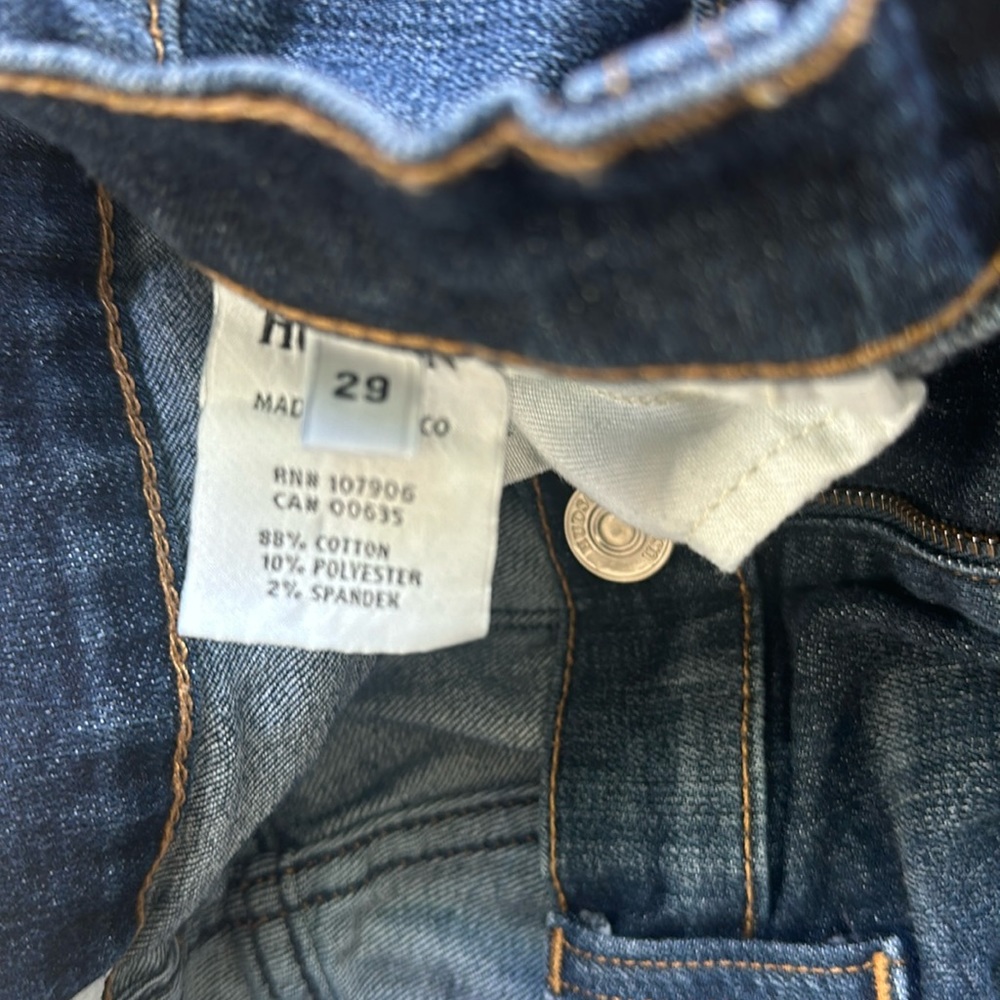 Hudson Krista ankle super skinny, with raw hem